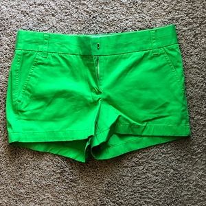 NWT Green JCrew Broken in Chino Shorts Sz 6